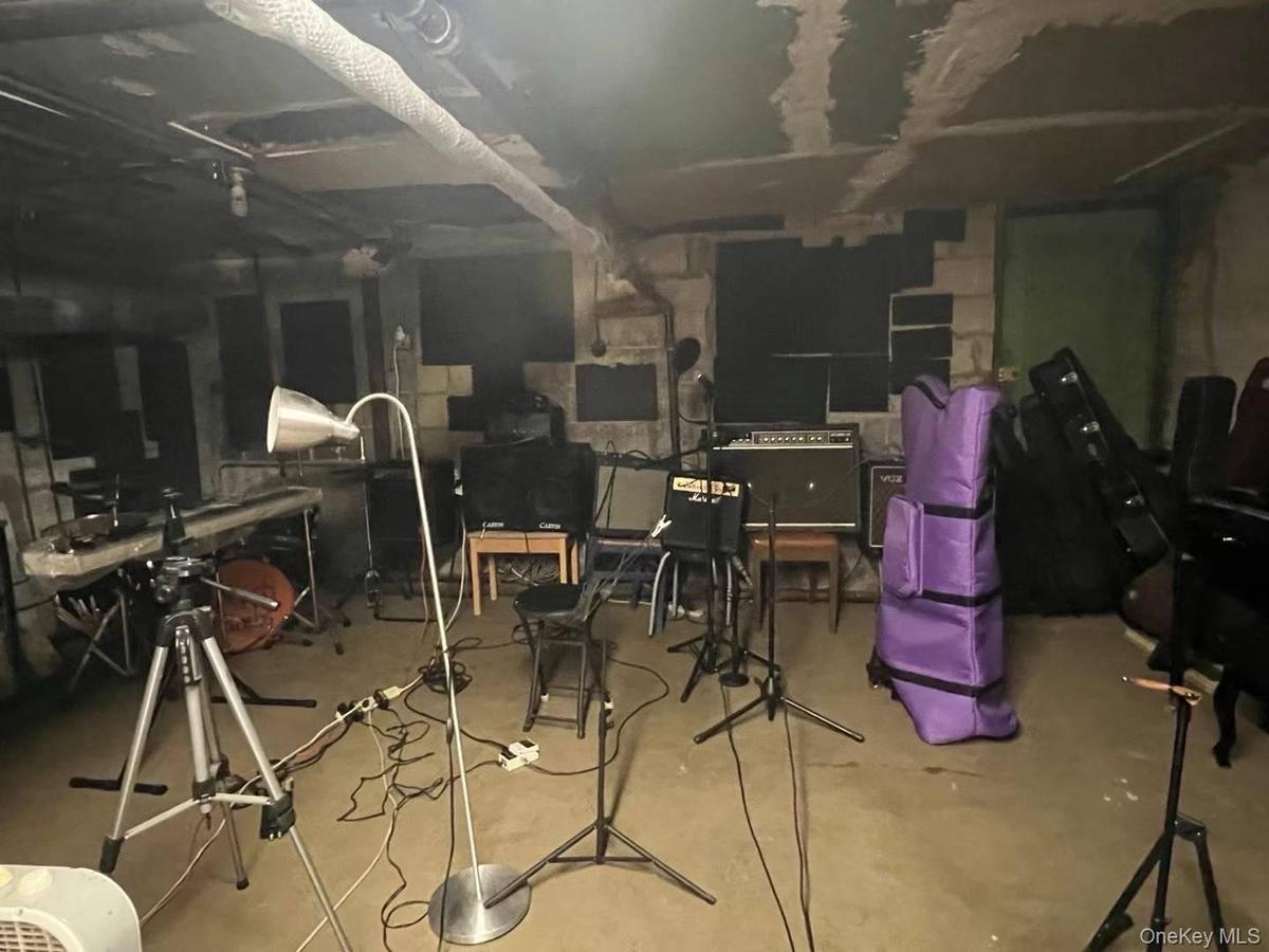View of unfinished basement