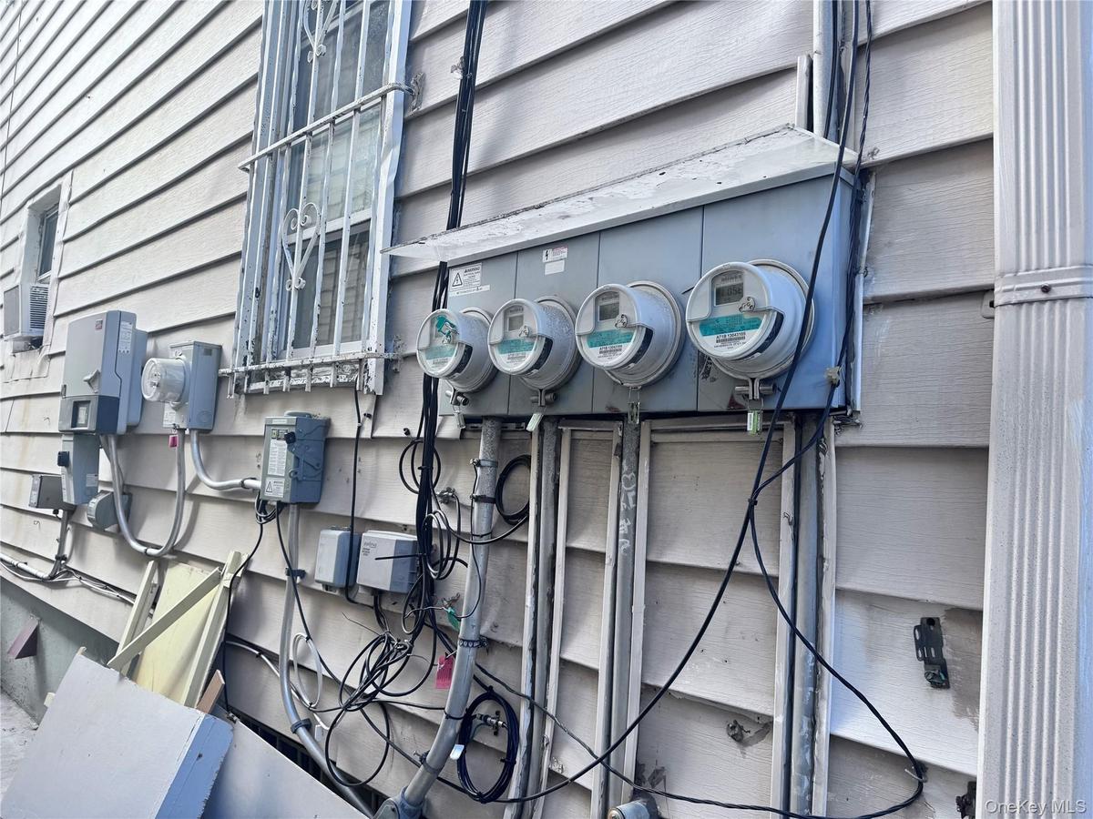 Exterior view of electric meter