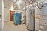 Utilities with water heater and a heating unit