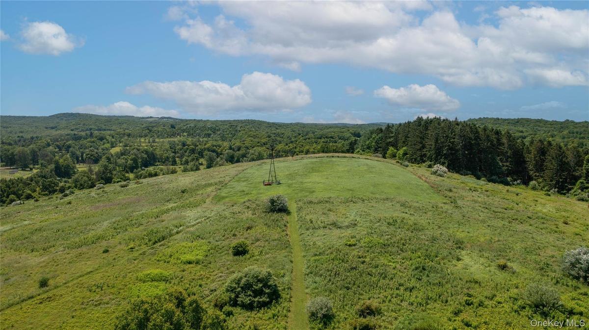Southerly view with long site distances
