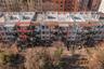 Aerial view of apartment complex