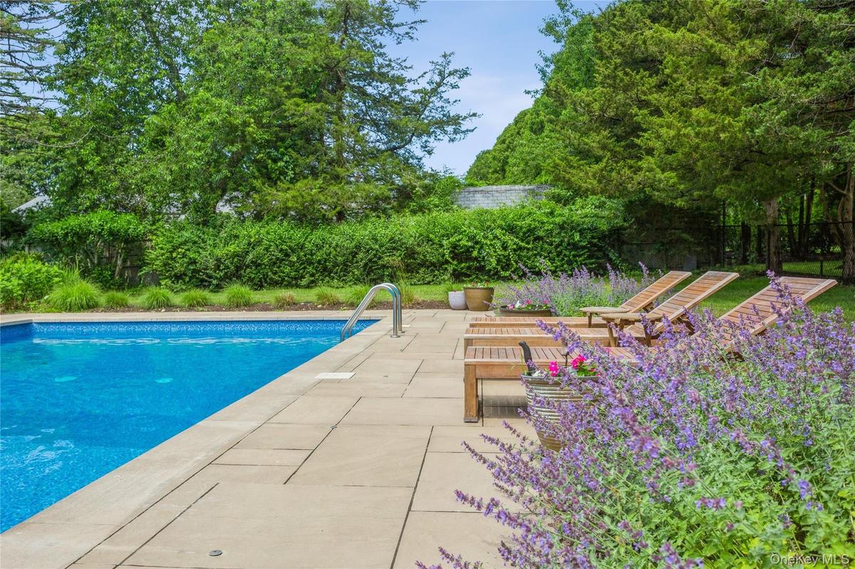 Outdoor pool and gardens