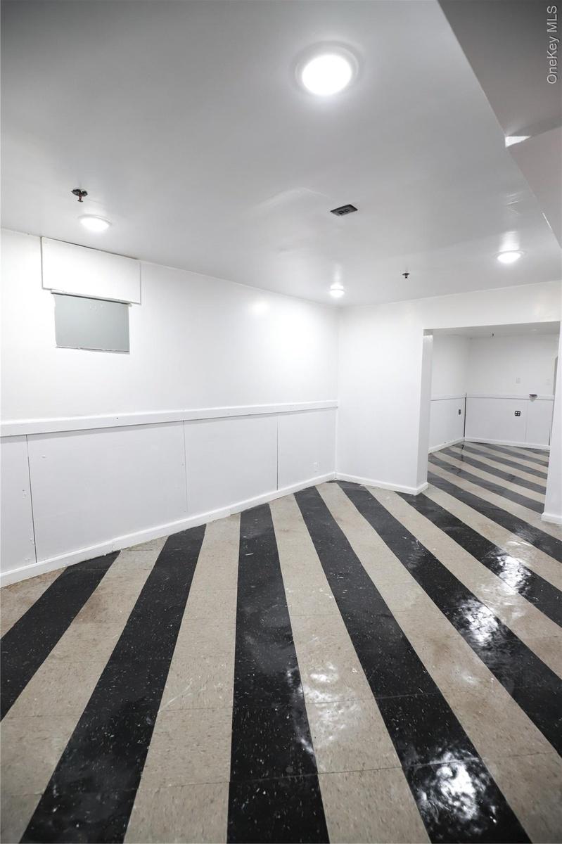 View of finished basement