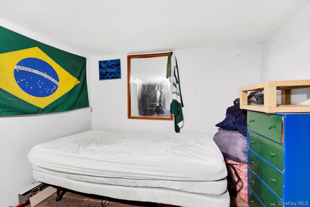 Bedroom with baseboard heating