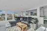 Living area featuring recessed lighting