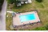 Aerial view of a pool