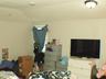 Bedroom with vaulted ceiling
