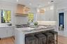 Kitchen center island for entertaining