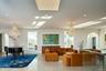 Lobby with recessed lighting