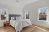 Beautifully appointed guest bedroom designed to accommodate with ease and sophistication