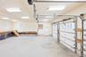 Garage with a workshop area