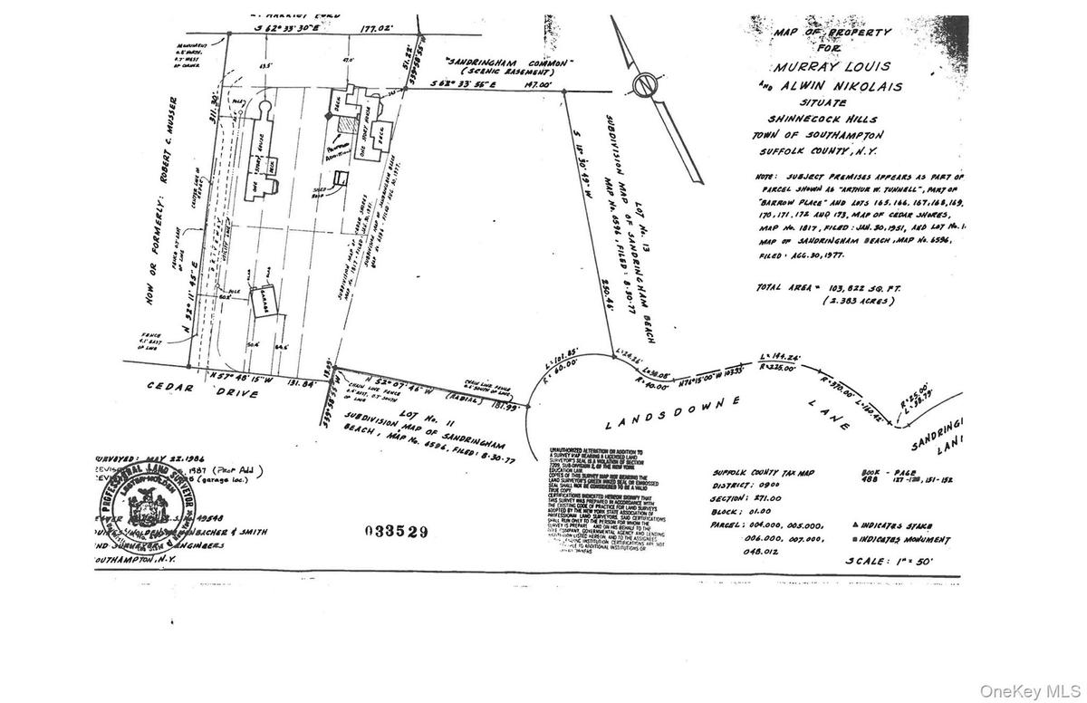 Survey map