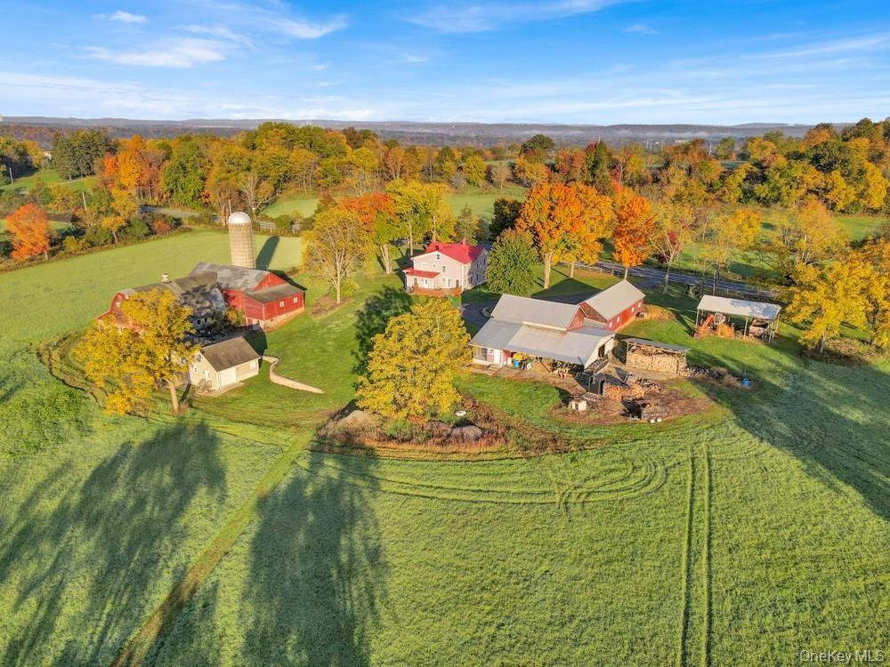 Aerial View of Out Buildings and Second House