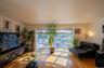 Living room with wood finished floors