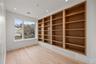Study with custom built in bookcases
