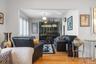 Living room with hardwood / wood-style floors