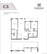 C3- 3 BEDROOM, 2 BATH; approx 1482 SQFT