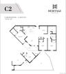 C2- 3 BEDROOM, 2 BATH; approx 1540 SQFT