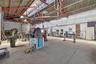 Garage featuring metal wall
