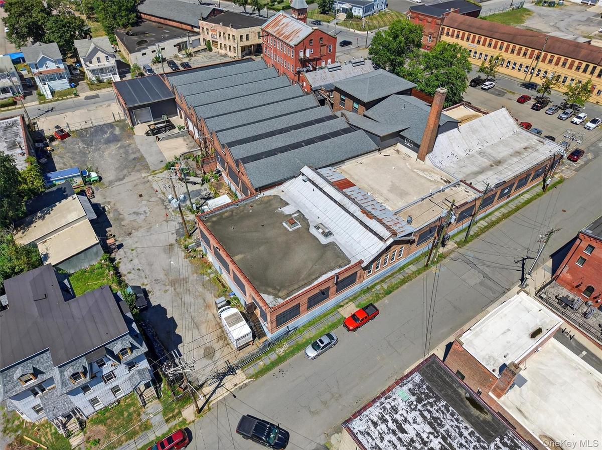 Bird's eye view of industrial structures