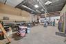 Garage featuring a workshop area