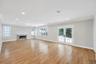 open concept dining and living area