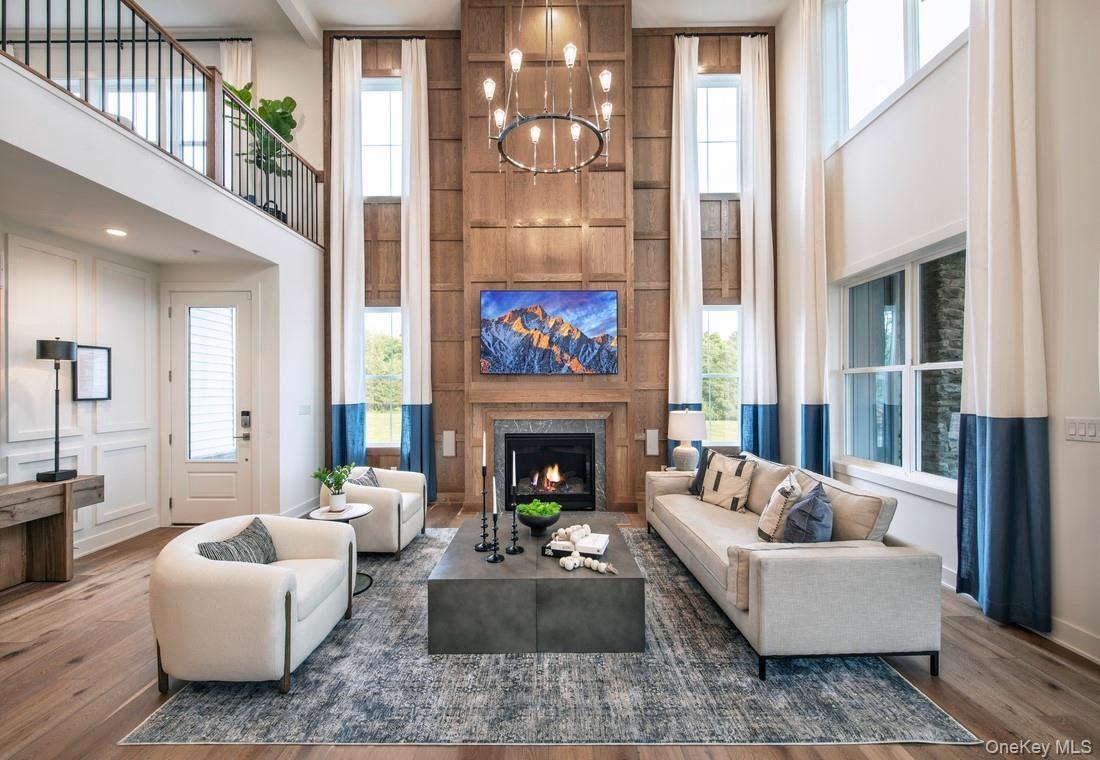 Great Room with wood fireplace