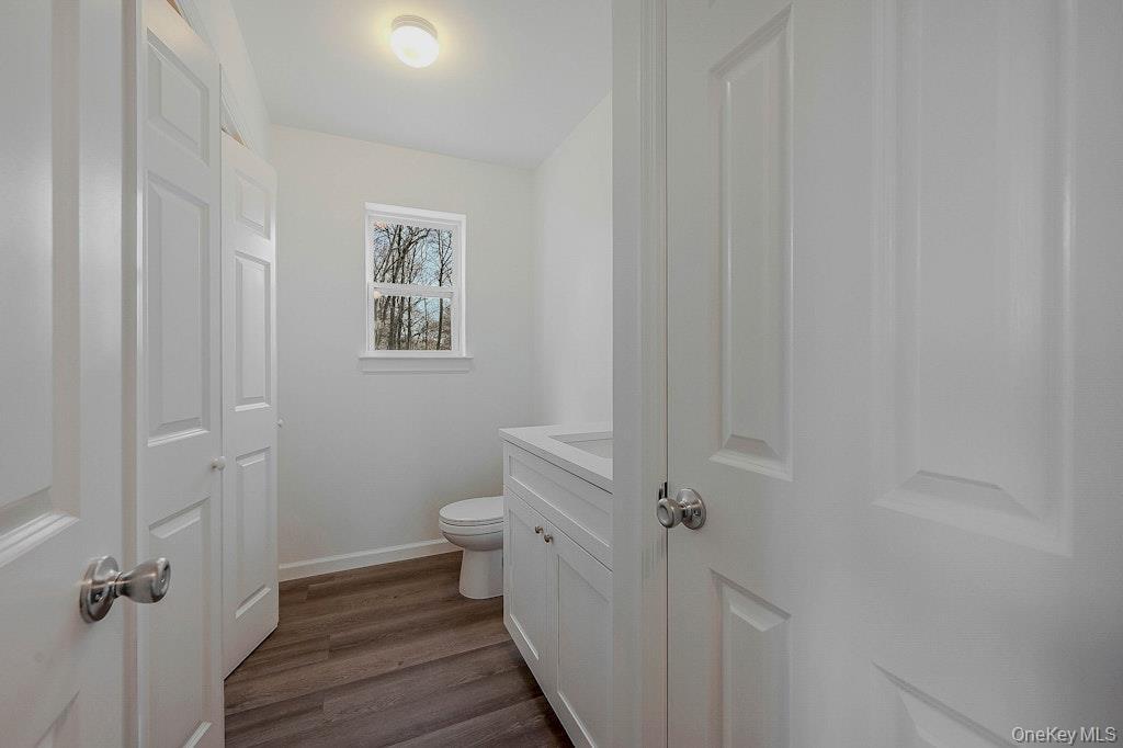 Half bath off of the kitchen