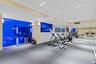 Exercise room with ornamental molding