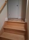 Stairway featuring baseboards