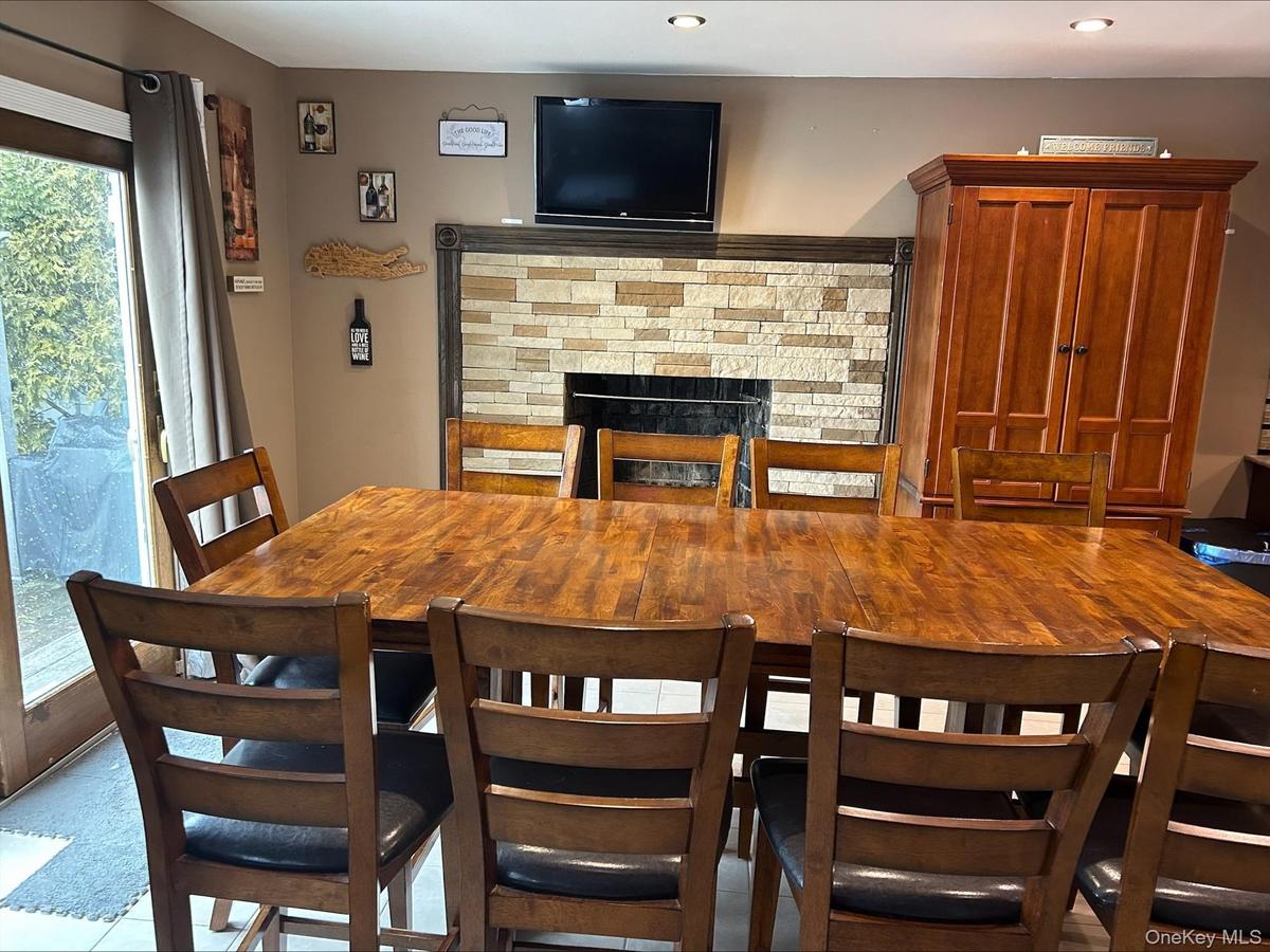 Dining Room with Fireplace