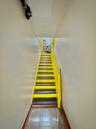 Stairway with baseboards