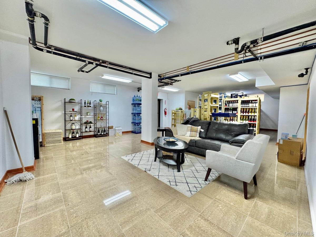 Living room with baseboards