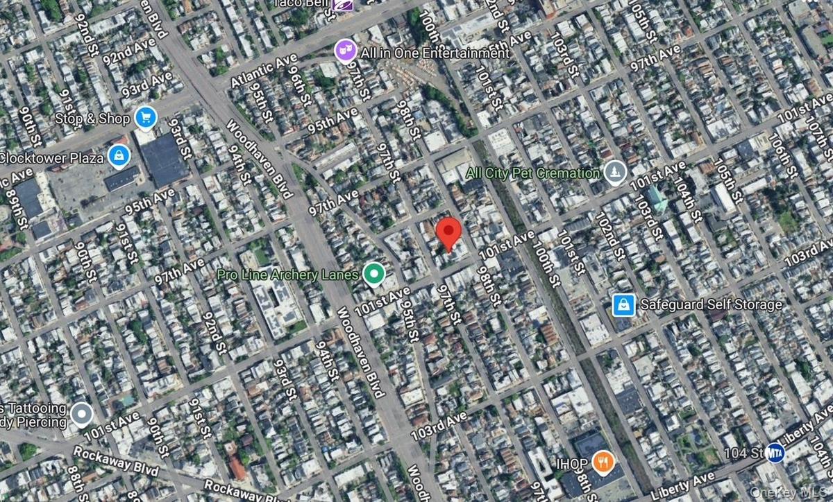 Aerial view of property's location