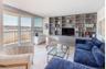 Living area featuring light wood-style floors
