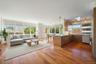 Living room featuring light wood finished floors