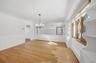 Refinished original hardwood oak flooring, new light fixture