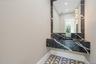 Bathroom with pet washing area and recessed lighting