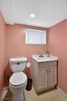 Basement powder room