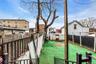 View of fenced backyard