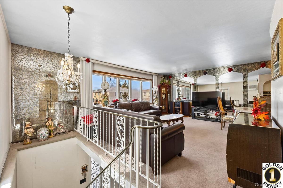 Upon Entry of First Floor - Large Spacious Living Room With Bay Window