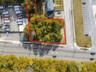 Aerial view of property's location with property parcel outlined