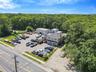 Drone / aerial view of a heavily wooded area