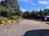 Meandering driveway to garage/outbuilding