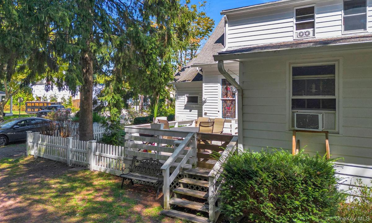 View of yard featuring a deck