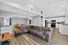 Living room and kitchen