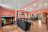 Living area featuring light wood finished floors