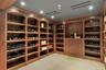 Walnut wine cellar