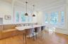 Dining area with built in oak details