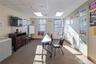 Office/ training room with a drop ceiling